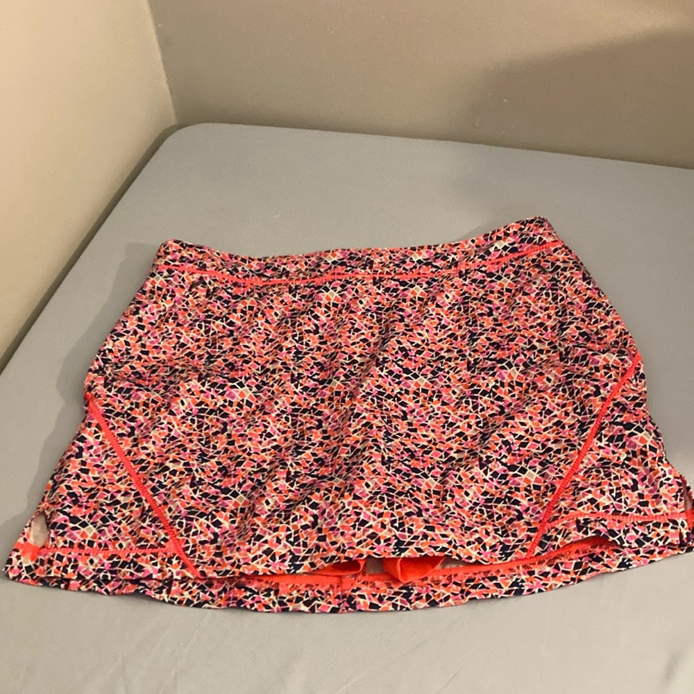 BNWOT Lady Hagen Pink and Navy geometric Patterned golf Skort